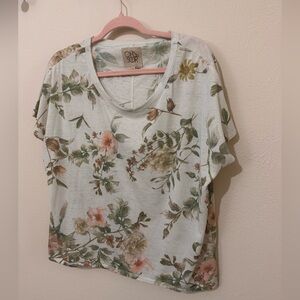 Chaser Oversized Floral Print Women's Top